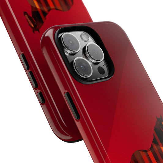 Middle Strip Phone Case (Red)