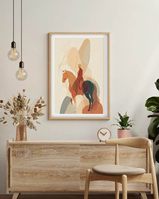 Golden Ride - Wooden Framed Poster