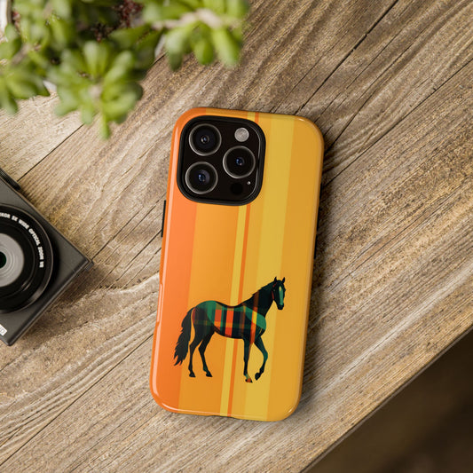 Middle Strip Phone Case (Orange)
