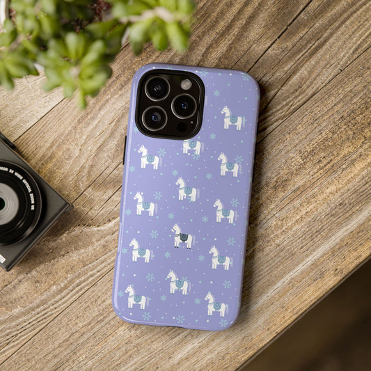 Snowy Doll Phone Case (Purple)