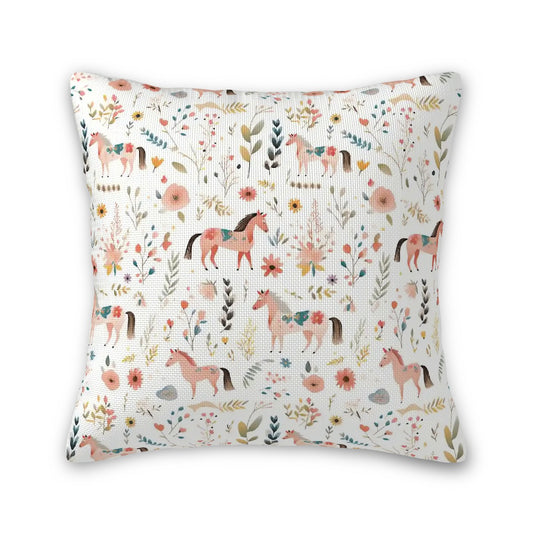 Meadow Hooves Throw Pillow Covers