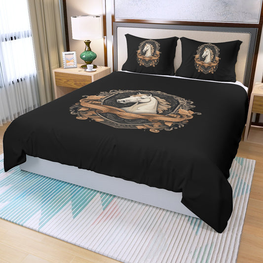 Horse Emblem - Duvet Bedding Set