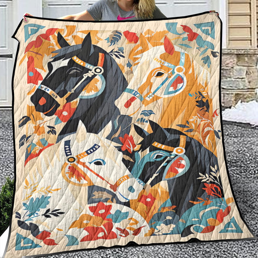 Trio Party Quilt Blanket