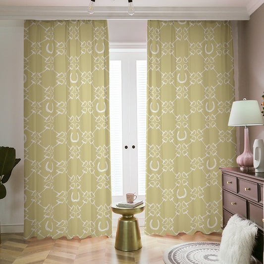 Pattern Window Curtain - Yellow Iris