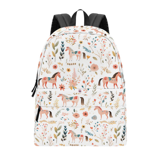 Floral Horse Design Backpack