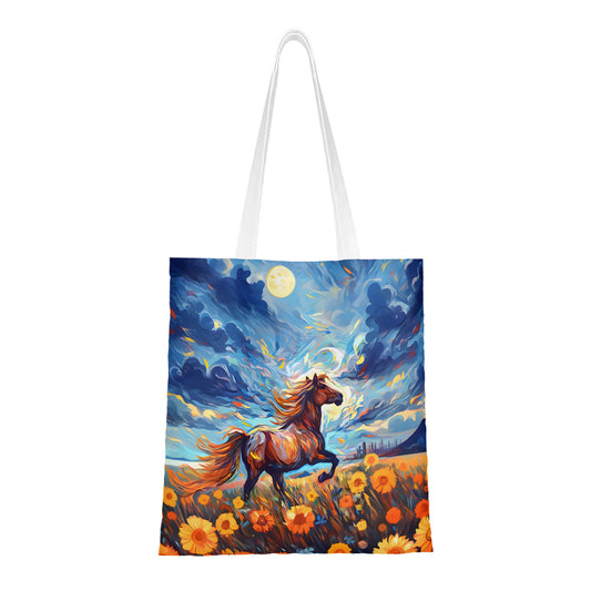 Van Gogh Style Horse  Art Tote Bag