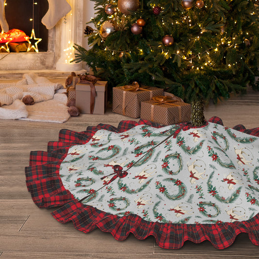 Tree Skirt - Pleated Tartan