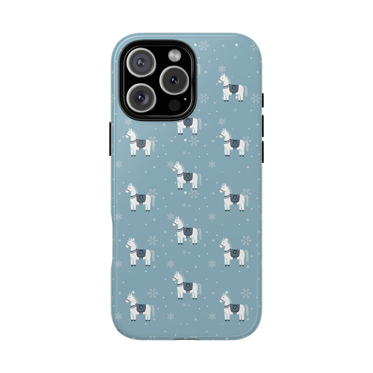 Snowy Doll Phone Case (Blue)