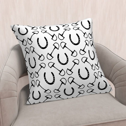 Shoes and Bit Throw Pillow Covers