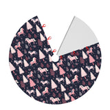 Tree Skirt - Navy Pink