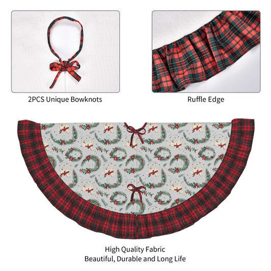 Tree Skirt - Pleated Tartan