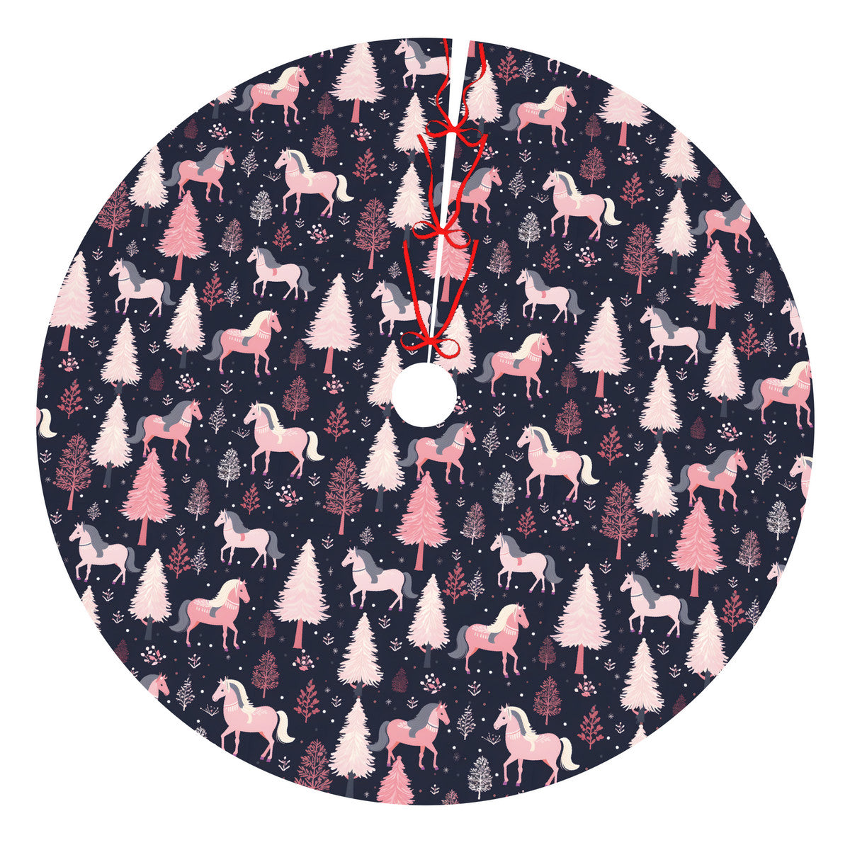Tree Skirt - Navy Pink Tree Skirt - Navy Pink