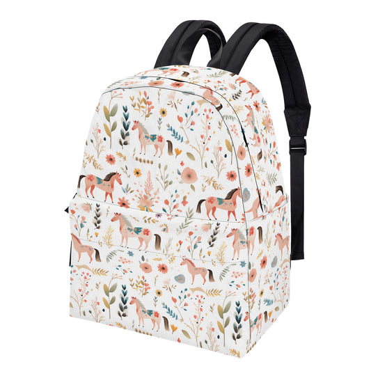 Floral Horse Design Backpack