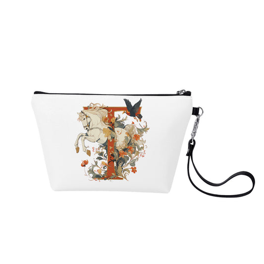 Floral Red Cosmetic Bag