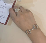 S925 Snaffle Bit Bangle S925 Snaffle Bit Bangle