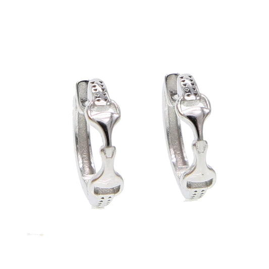 S925 Snaffle Bit Earring