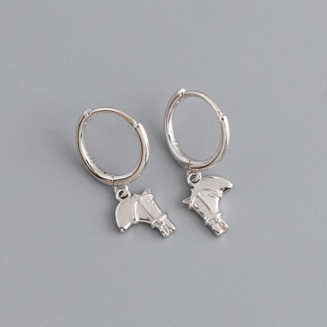 S925 Horsehead Dangle Earring S925 Horsehead Dangle Earring