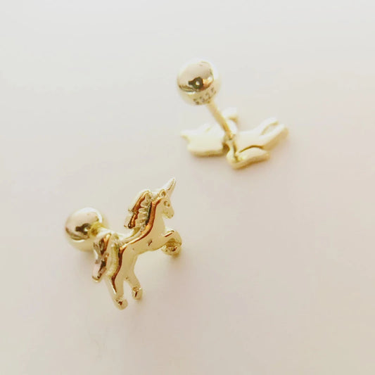 S925 Unicorn Stud Earring