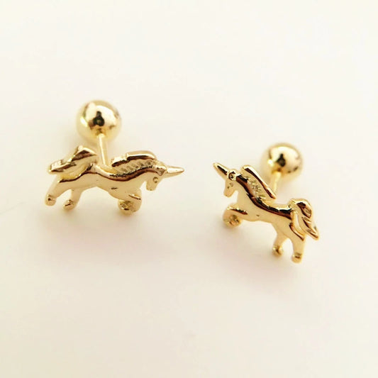 S925 Unicorn Stud Earring