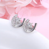 Sparkling Star & Horseshoe Stud Earring Sparkling Star & Horseshoe Stud Earring