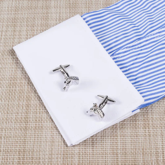 Silver Horse Head Cufflinks