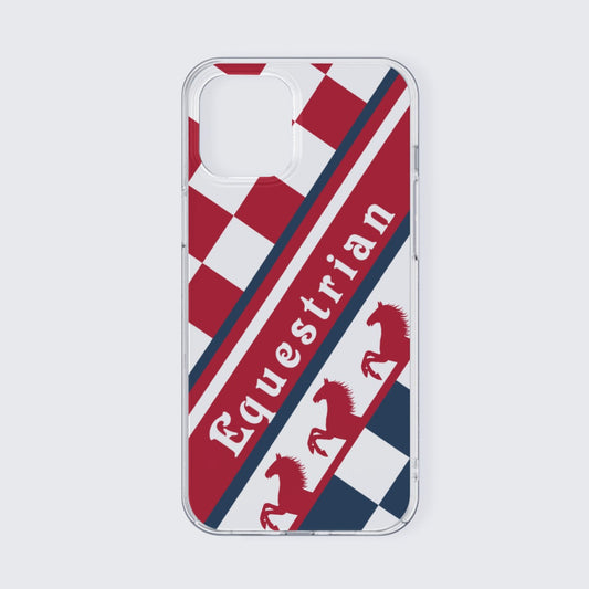 Personalized Check x Horses Mobile Phone Case