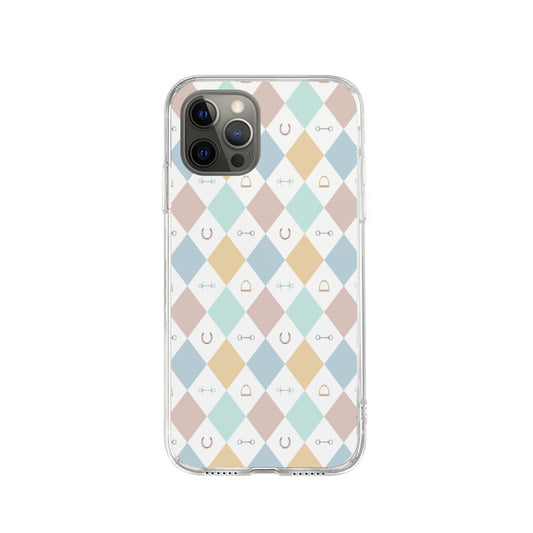 Diamond Pattern Horses Mobile Phone Case