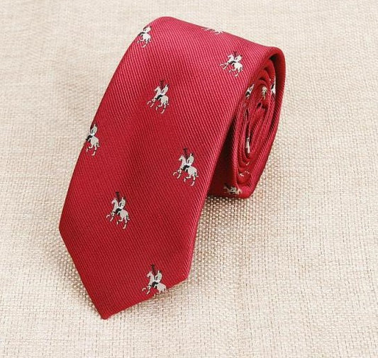 Polo Player Pattern Necktie