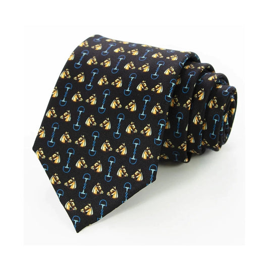 Horse & Bit Pattern Necktie