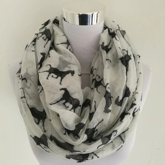 Horse Silhouette Shawl