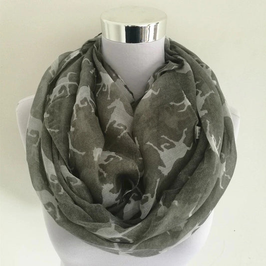 Horse Silhouette Shawl