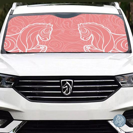 Piaffe - Windshield Sunshade (Salmon)