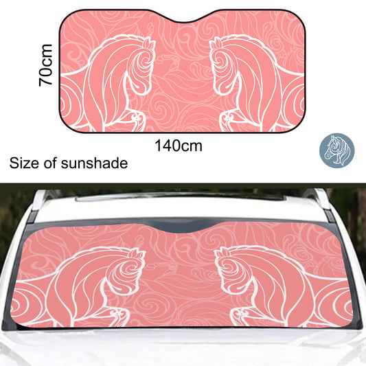 Piaffe - Windshield Sunshade (Salmon)
