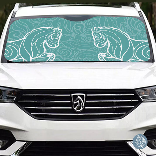 Piaffe - Windshield Sunshade (Teal)