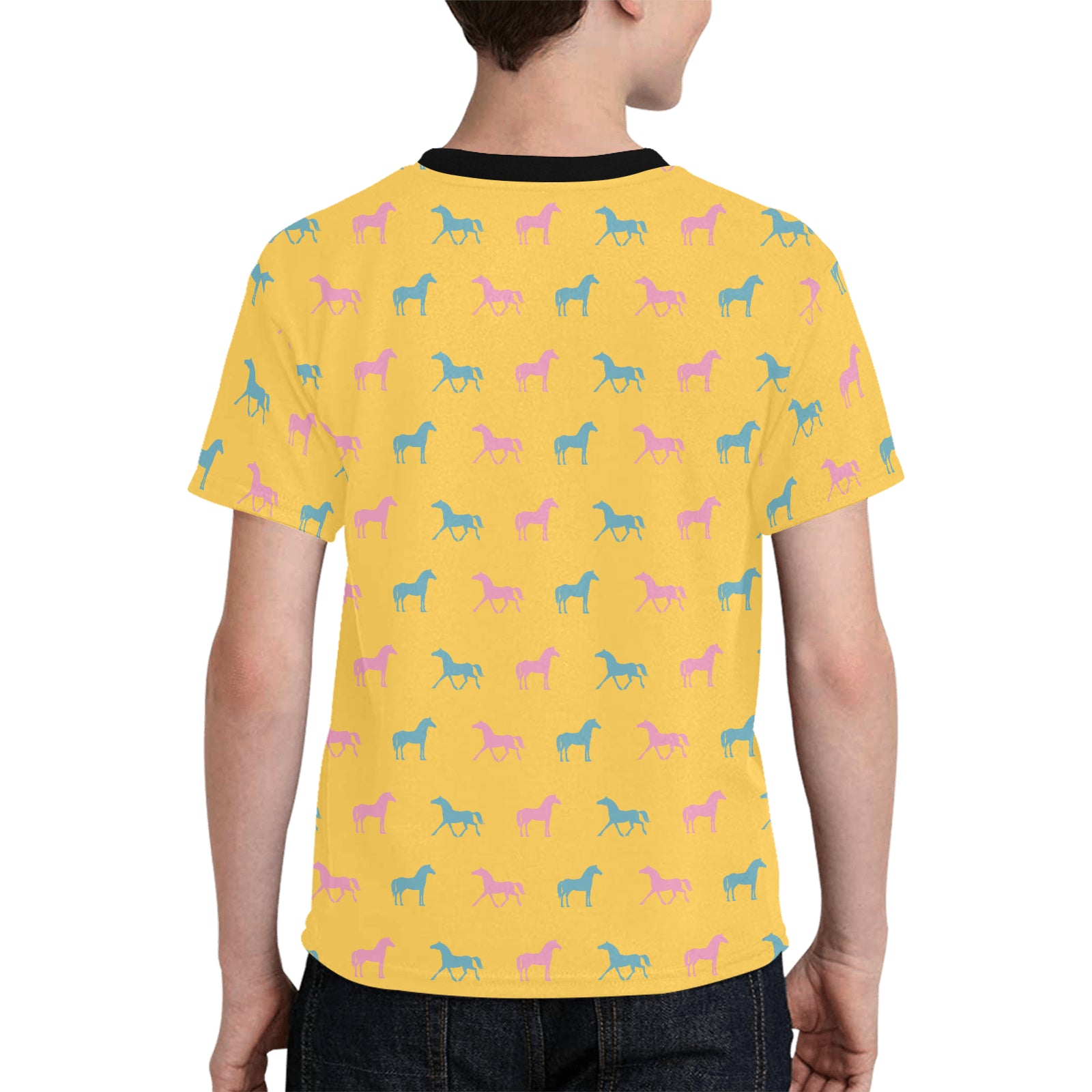 Kids Horse Pattern T-shirt (Click for more colors)