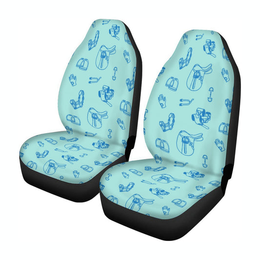 Saddle & Tack - Universal Car Seat Cover - Light Blue