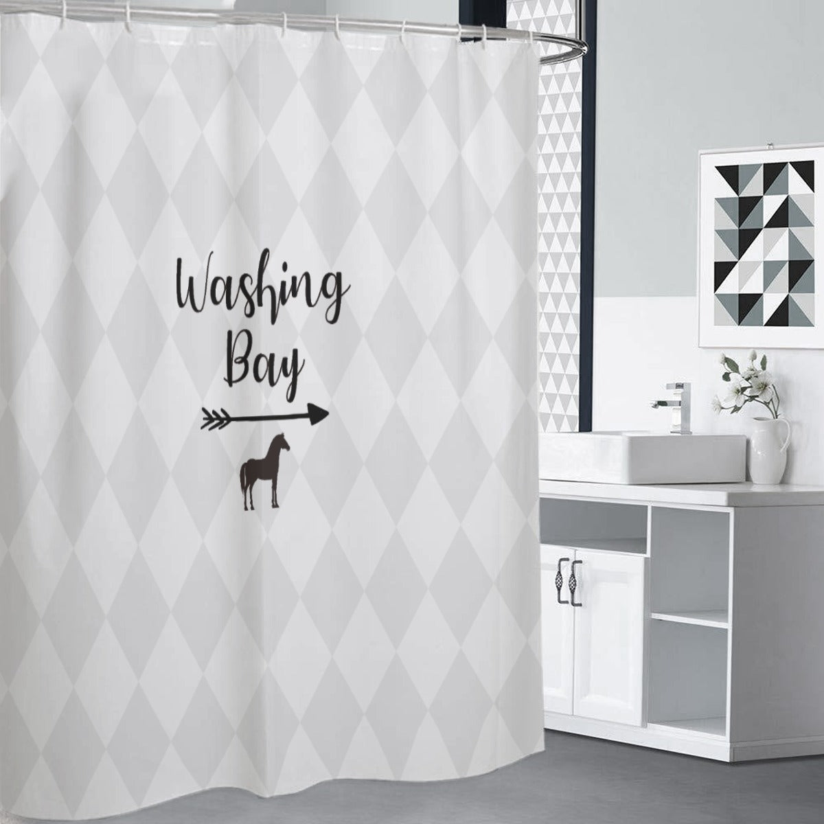Shower Curtain - Washing Bay