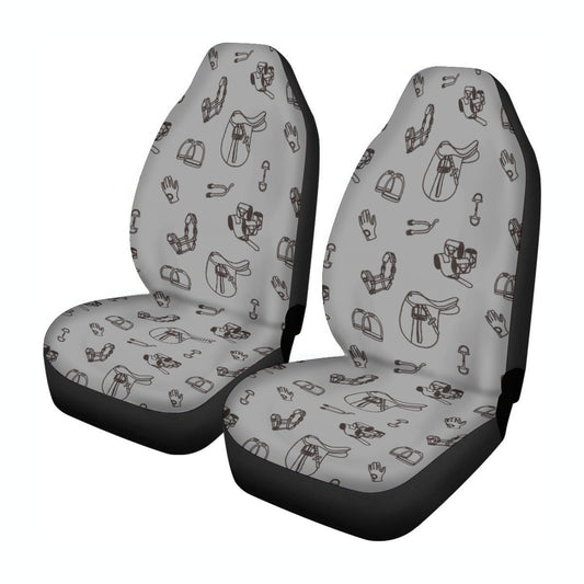 Saddle & Tack - Universal Car Seat Cover - Gray