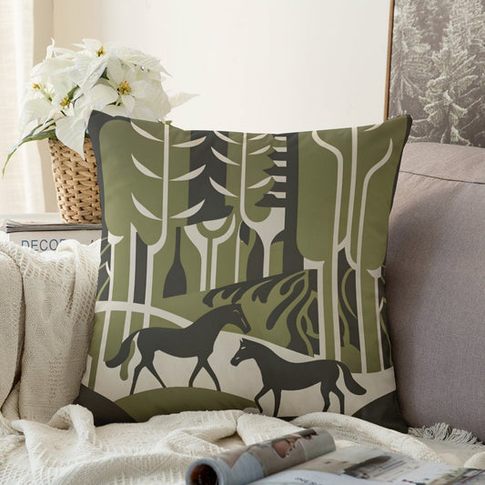 Couch Pillowcase - Green Shadow