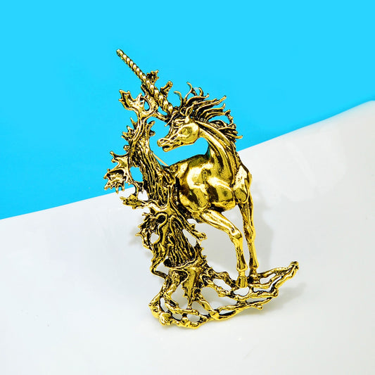 Brooch & Pin - Anitique style unicorn