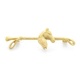 Brooch & Pin - Crop & Horse Head Stock Pin