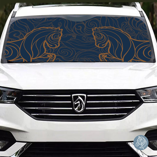 Piaffe - Windshield Sunshade (Navy)