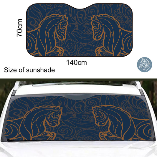 Piaffe - Windshield Sunshade (Navy)
