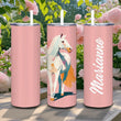 Personalized Boho Pink Stainless Steel Tumbler