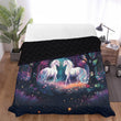 Horse Themed, breathable and light weight blanket with shams quilted on both sides. Horse & animal Lover Gift