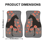 Rosy Love Front Car Floor Mats (Grey)