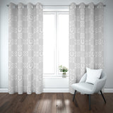 Horse Bit Design Blackout Curtains (Grey)