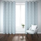 Horse Bit Design Blackout Curtains (Blue)