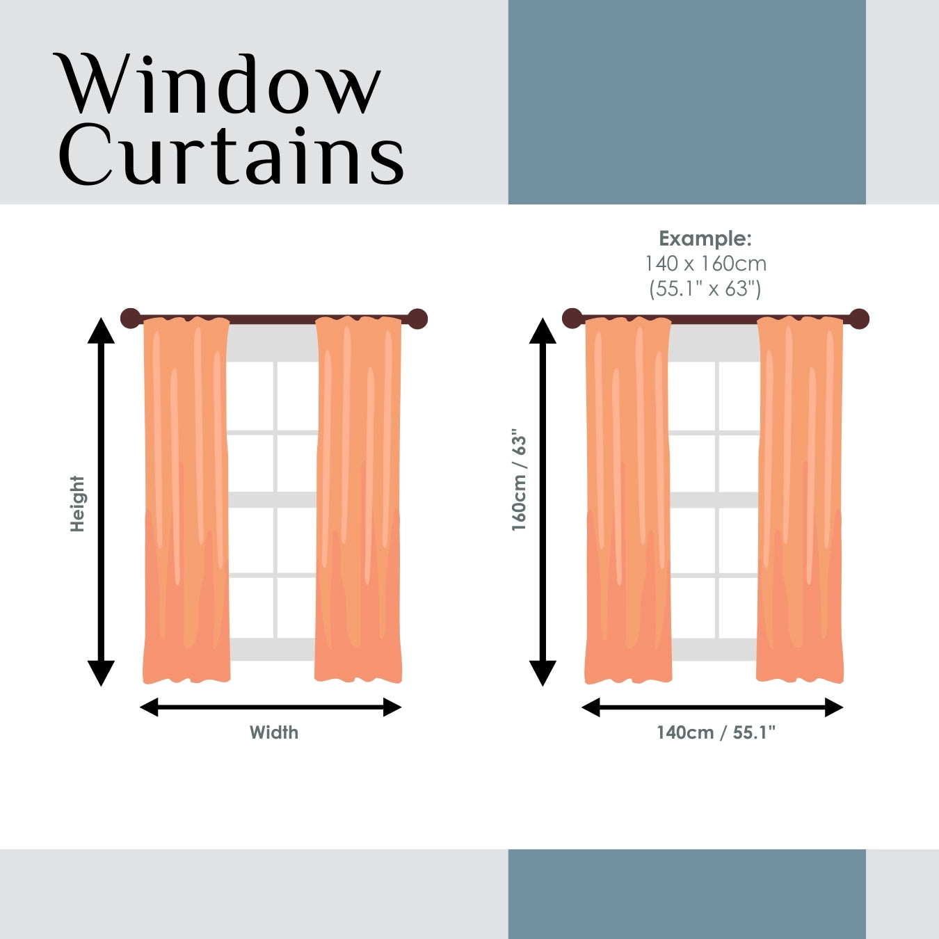 Blackout Curtain - Classic Bits (Blue)