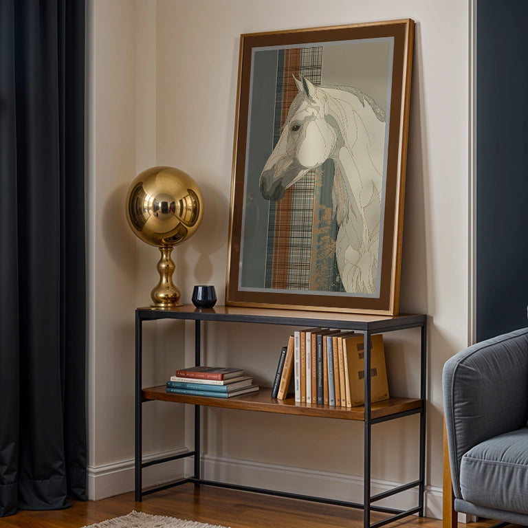 Plaid Noble - Wooden Framed Poster